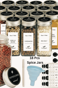 18 Pcs Spice Jars