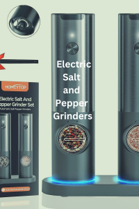 Electric salt and pepper grinders